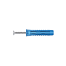 Rawlplug Nylon Universal Plug 10mm Screw Blue Pack of 8