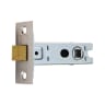 Eurospec Easi-T Heavy Sprung Tubular Latch 76mm Electro Brassed/Satin Stainless Steel