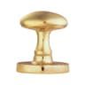 Carlisle Brass Victorian Mortice Knob Mushroom Polished Brass