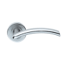 Serozzetta Tres Lever Handle on Round Rose Satin Chrome