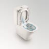 Roca The Gap Square Compact Bidet Back To Wall White