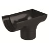 Osma RoundLine Gutter Stop-end Outlet 112mm Dia Black