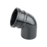 OsmaSoil Ring Seal System Single Socket Offset Bend 110mm Black