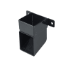 Osma SquareLine Pipe Shoe and Bracket 116 x 108 x 66mm Black