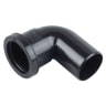 OsmaWaste Push Fit Spigot Bend 90 degrees 32mm Dia Black