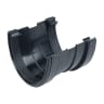 Wavin Osma DeepLine Gutter Union 113mm Black