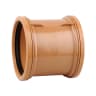 OsmaDrain Double Socket Pipe Coupler 160mm Brown