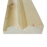 PEFC Std Redwood Torus Skirting 25 x 150mm (act size 20.5 x 145mm)