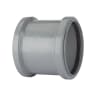 Polypipe Soil Double Socket Coupler 110mm Grey