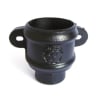 PAM Classical Rainwater Downpipe Loose Socket With Ears 65mm Dia Black