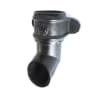 PAM Classical Rainwater Downpipe Shoe With Ears 65mm Dia Black