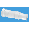 McAlpine Universal Flexible Fitting Plain Spigot 210 x 32mm White