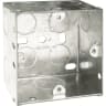 BG Electrical Steel Knockout Box 1 Gang 47mm Silver
