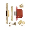 ERA Fortress 5 Lever Deadlock Polished Brass 76mm