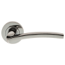 Carlisle Tavira Lever on Rose Latch Pack Polished Chrome