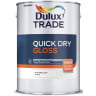 Dulux Trade Quick Dry Gloss 5 Litres Pure Brilliant White