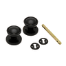 Carlisle Brass Rim Mortice Handle Furniture Plastic Black