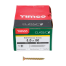 TIMco Classic Countersunk Head Screw 50 x 5.0mm Yellow Box of 200