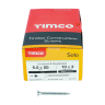 TIMCO Cross Recess Solo Woodscrews 50 x 5mm Bright Zinc Plated