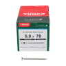 TIMCO Classic A2 Multi-Purpose Screws 70 x 5mm Wax Lubricated