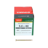 TIMco Classic Countersunk Head Screw 80 x 5.0mm Yellow Box of 200