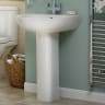 Essential Lily Pedestal Basin 550mm W White