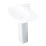 Essential Lily Full Pedestal Basin 640mm H White