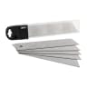 NOVIPro Snap Off Knife Blades 18mm Pack of 5 Chrome