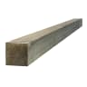 BSW Incised 10ft Fence Post<br>Green 75 x 75 x 3000mm