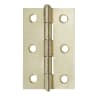 Pin Hinges 76mm H Electro Brassed Pack of 2