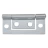 Flush Hinges 50mm H Bright Zinc Plated Pack of 2