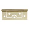 Flush Hinge 60 x 20mm Pack of 2 Electro Brassed