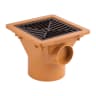 Wavin OsmaDrain Solvent Socket Plain Hopper 110mm Brown