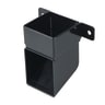 Osma SquareLine Pipe Shoe and Bracket 116 x 108 x 66mm Black