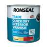Ronseal Trade Quick Dry Interior Varnish 2.5 Litres Gloss