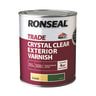 Ronseal Trade Crystal Clear Exterior Varnish 750ml Matt