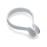 Alterna Button Shower Curtain Ring White Pack of 12