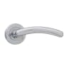 Victorian Lever On Rose Sprung Handle Polished Chrome