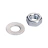 Rawlplug Hexagonal Nut & Washer M20 Zinc Plated Pack of 2
