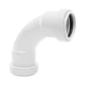 Polypipe Waste Push Fit 91.25° Swept Bend 32mm White