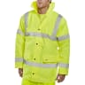 B-Seen Hi-Vis Constructor Traffic Jacket Large Saturn Yellow