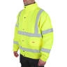 B-Seen Hi-Vis Fleece Lined Bomber Jacket Medium Saturn Yellow