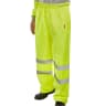 B-Seen Hi-Vis Traffic Trousers Large Saturn Yellow