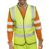 B-Seen Hi-Viz Waistcoat Extra Large Saturn Yellow