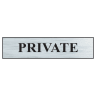 Private' Sign BRS 220 x 60mm