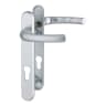 Hoppe Duraplus Tokyo Door Handle Set 220 x 32mm Aluminium Silver