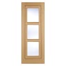 Inlay 3 Light Prefinished Oak Door 762 x 1981mm