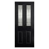 Malton 2 Light Glazed External Prefinished Black Door 813 x 2032mm