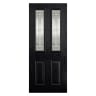 Malton 2 Light Glazed External Prefinished Black Door 813 x 2032mm