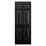 Colonial 6 Panel Prefinished Black Door 838 x 1981mm